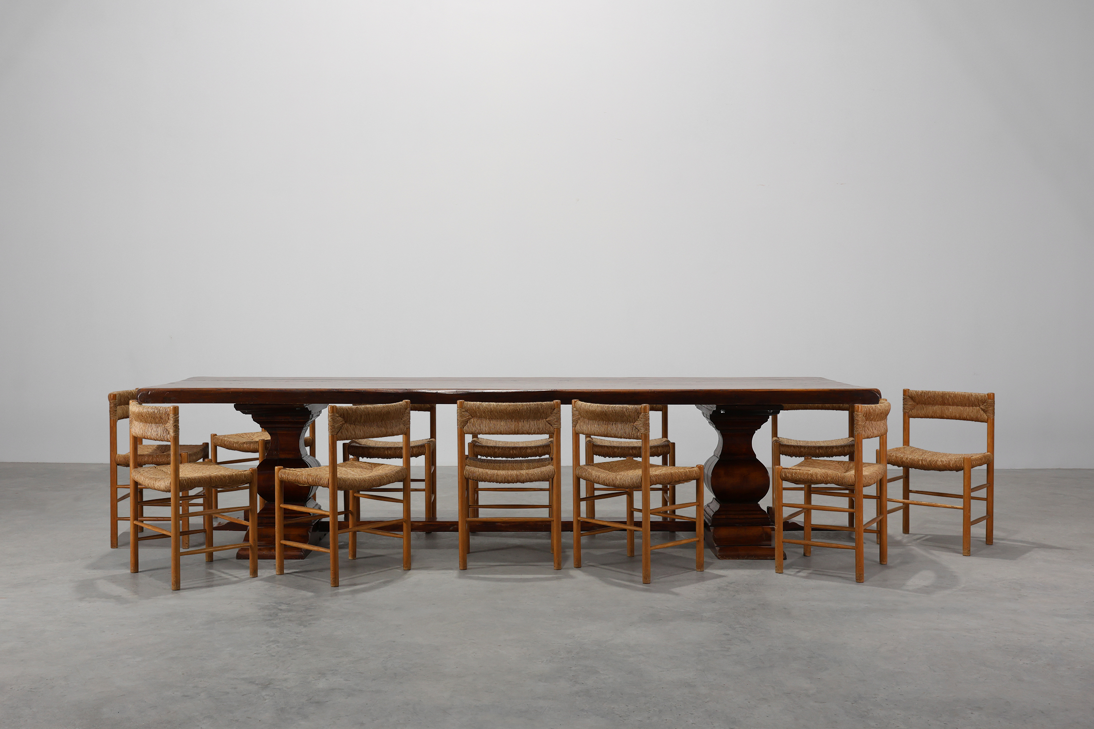 19th Century French Provincial Oak Monastery Dining Tablethumbnail